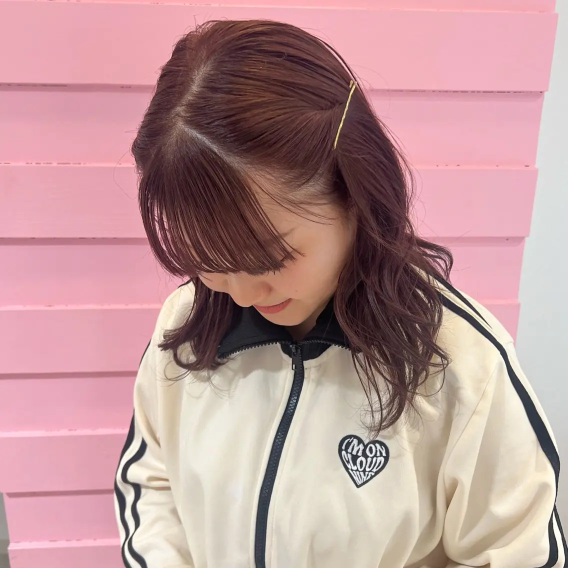 ミディアム カラー ヘアカラー トリートメント 🎀ダブルカラー/ ピンク×ガーリー🎀のヘアスタイル
