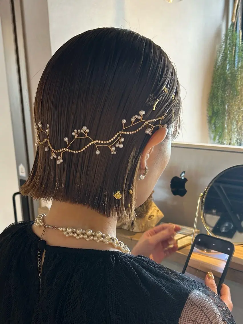 ショート ヘアアレンジ 北原 紗希のヘアスタイル