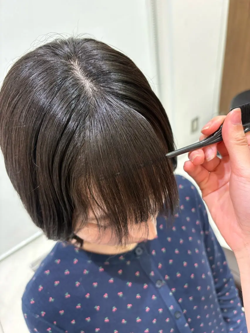 ミディアム 縮毛矯正 菅原 愛佳のヘアスタイル