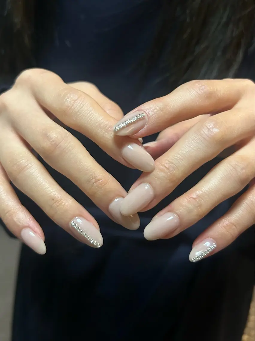 セミロング ハンドネイル Nbibi nail salonのネイルデザイン