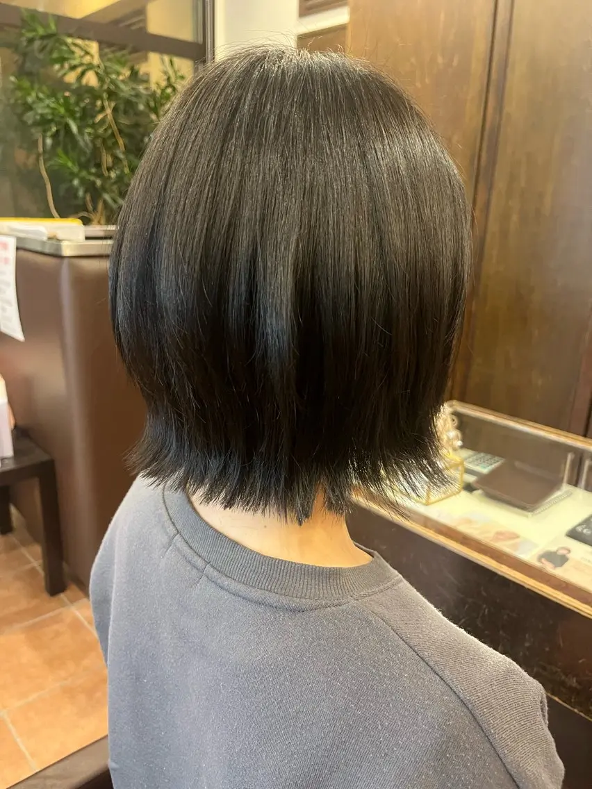 ショート ボブレイヤー ボブ レイヤーカット 水野 真伽のヘアスタイル
