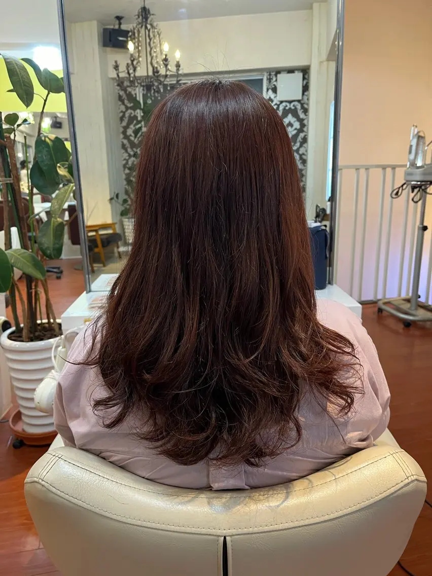 ロング カラー カット パーマ 【成増Serein】 中俣 愛梨のヘアスタイル