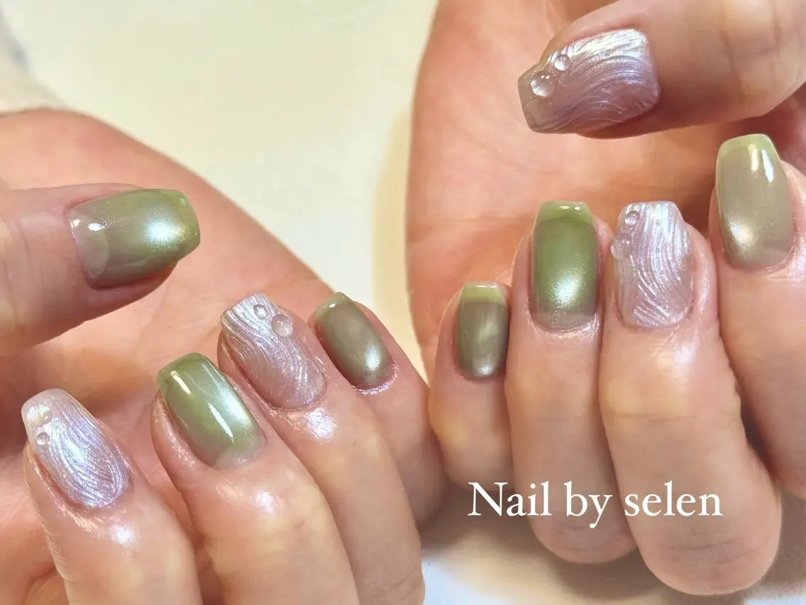 ネイル アートネイル ジェルネイル ニュアンスネイル パラジェル シンプルネイル Nail by selenのネイルデザイン