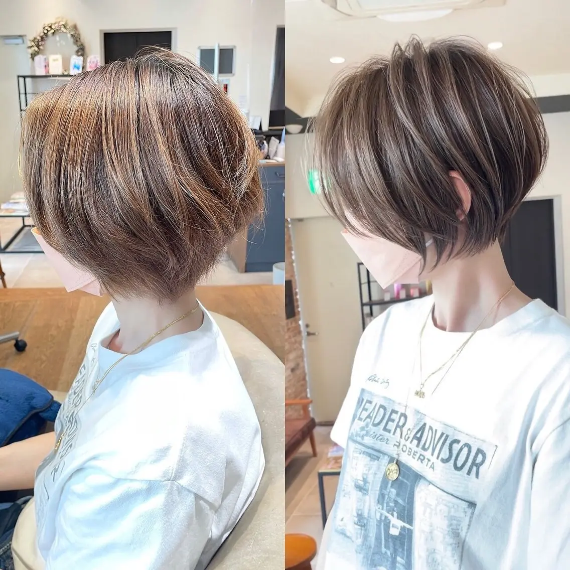 ショート ショートボブ 丸みショート ボブ 似合わせカット ショートヘア 銀座/大人ショート /絶壁解消/若狭真央のヘアスタイル