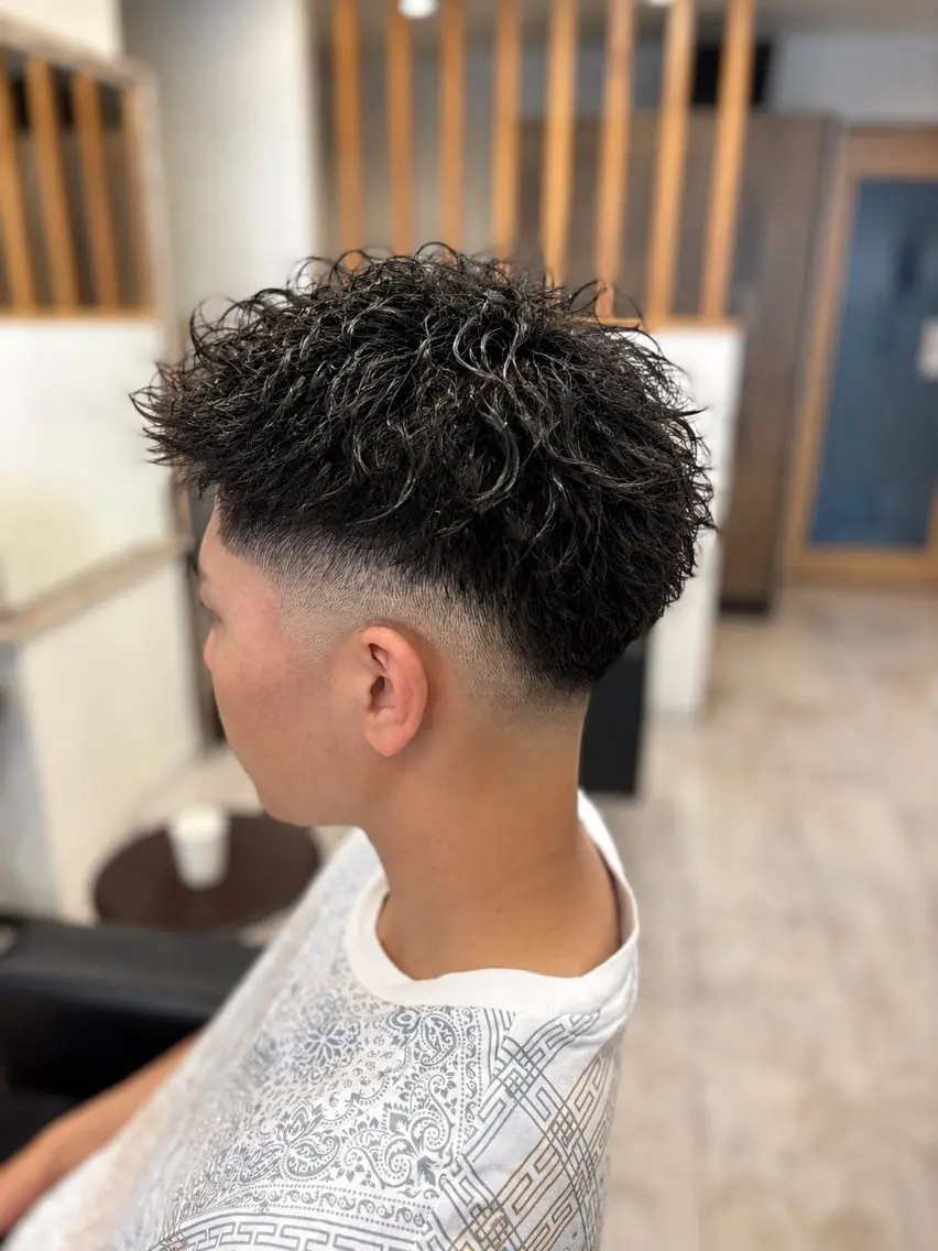 パーマ メンズ メンズサロン リョウタのヘアスタイル