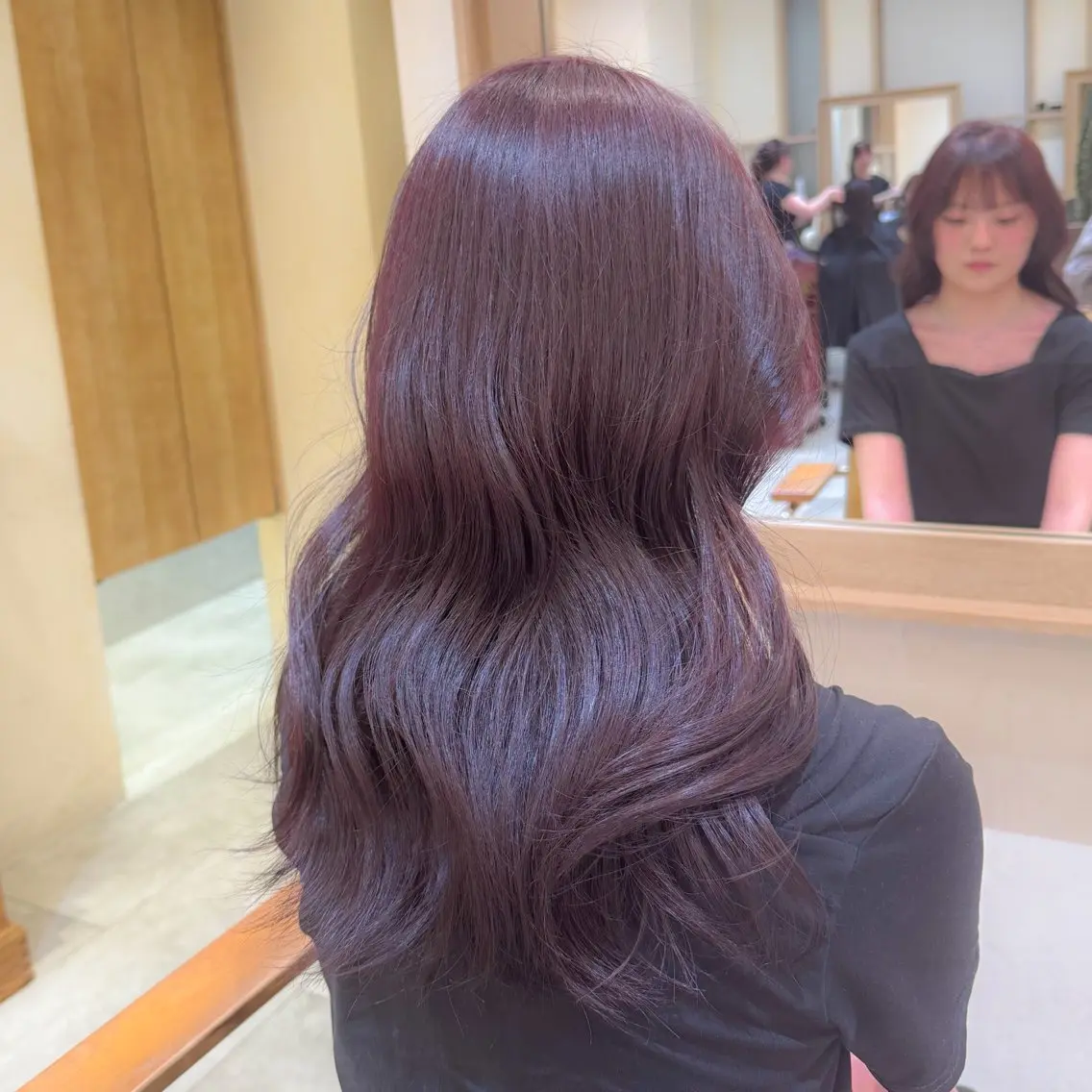 ロング ヘアカラー トリートメント ✨️うる艶カラー 🫧吉松佳穂🫧のヘアスタイル