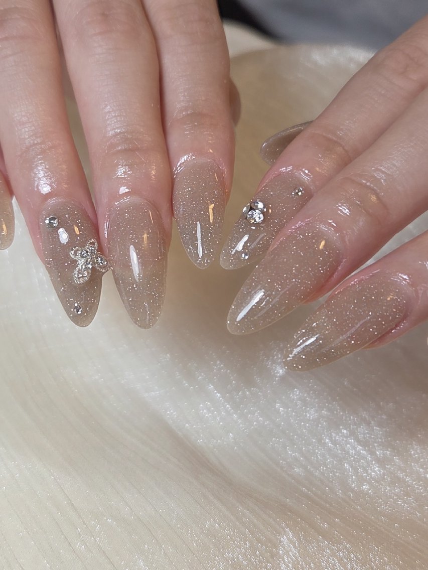 ネイル アートネイル スカルプネイル ストーンネイル ハンドネイル LadyNail Kiyoka/大名のネイルデザイン