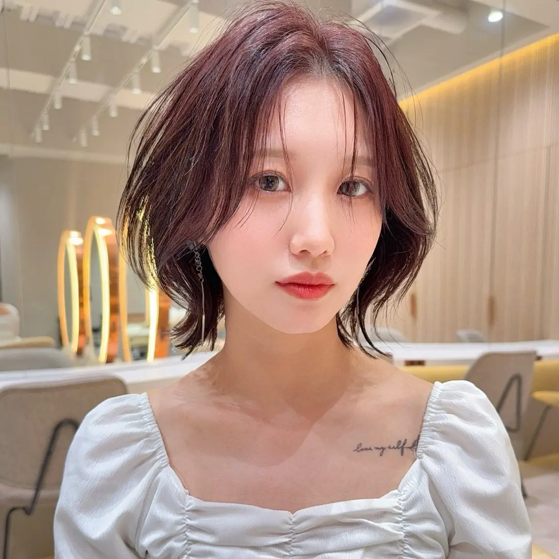 ショート カラー カット レイヤー/髪質改善 Lond ambreのヘアスタイル