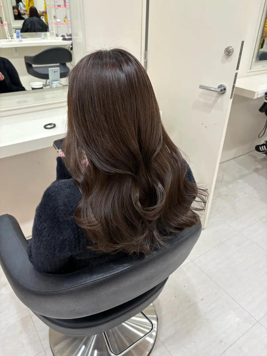 カラー ベージュ・ラベンダー カラー🎀りりのヘアスタイル