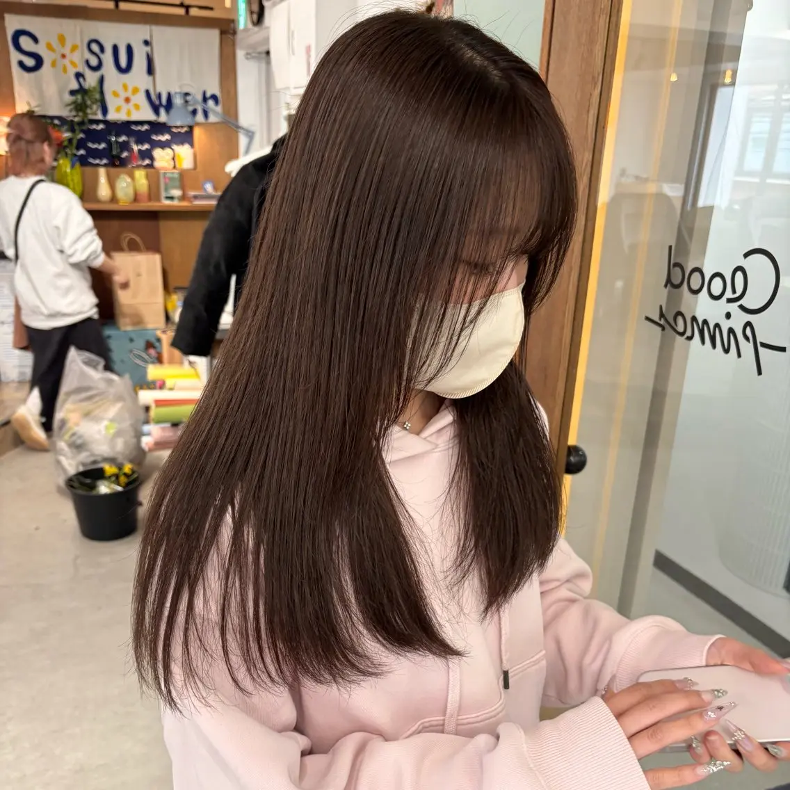ロング カラー ヘアカラー 🎀【透明感カラー 縮毛矯正】さえ🎀のヘアスタイル