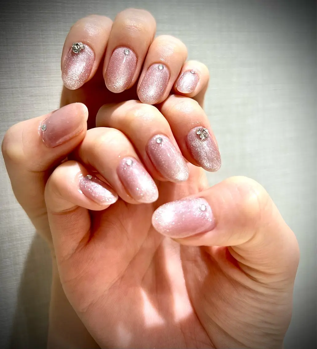 ネイル チークネイル ジェルネイル パラジェル スカルプネイル 春ネイル ハンドネイル MOCHI NAIL 川越東口のネイルデザイン