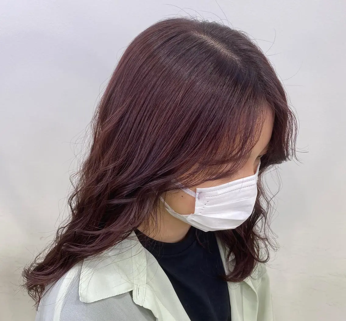 ロング カラー ヘアアレンジ TSUNA 🌙 Lim 五反田のマツエク・マツパデザイン
