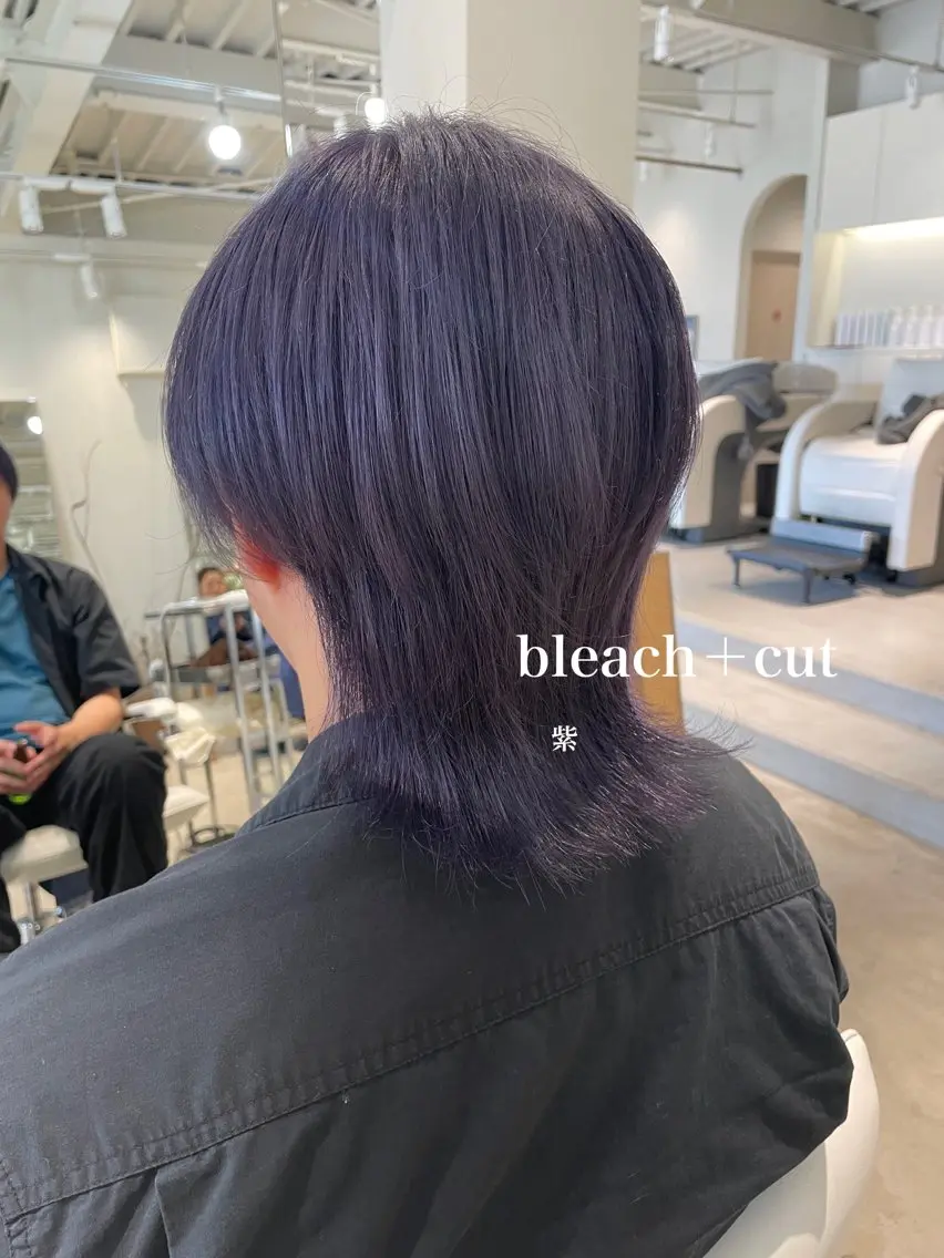 メンズカット+ブリーチカラーの写真