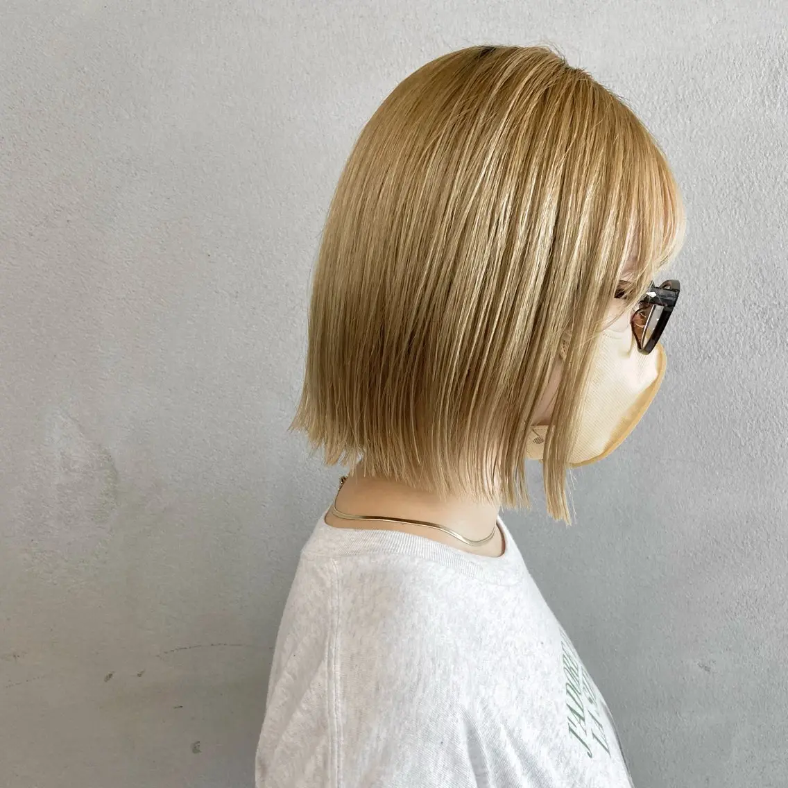 【🌟ハイトーンBoBはこちら🌟】カット+ケアダブルカラー+TOKIOトリートメント ※平日限定 ※ボブ限定の写真
