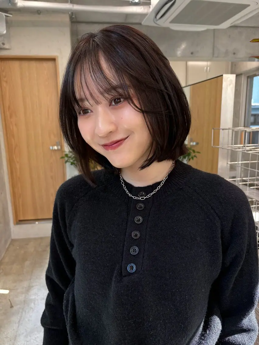 ショート カラー カット ヘアカラー トリートメント Saki/レイヤー/ 韓国/透明感カラーのヘアスタイル