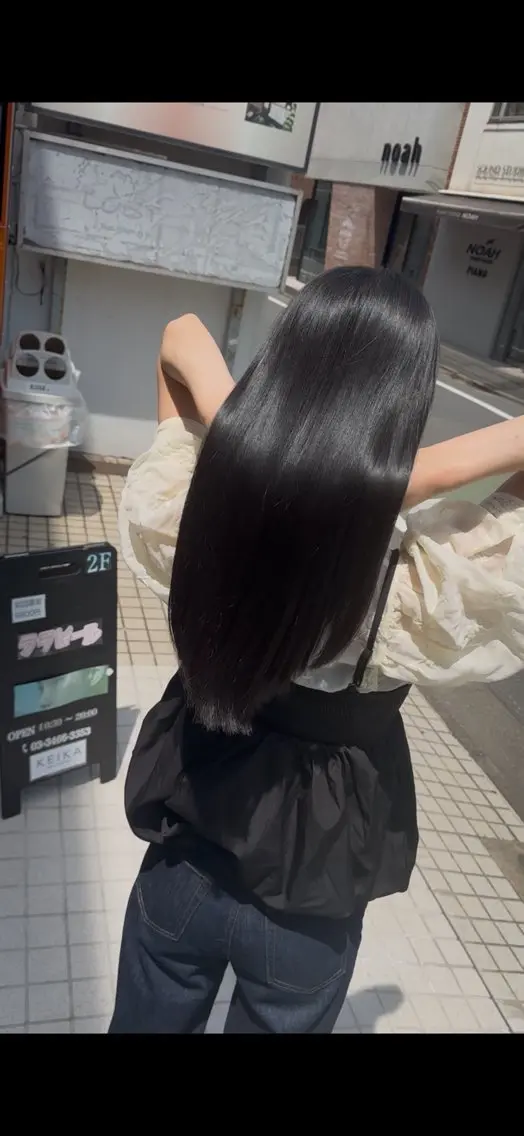 ロング 髪質改善 ロング トリートメント カット トリートメント 梅雨対策の美髪矯正× 艶髪/賀川サトシのヘアスタイル