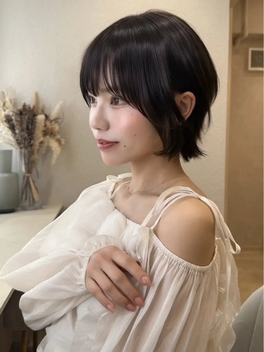 5月30日限定‼️【𝐑𝐞𝐅𝐚シャワーヘッド付き🌙 ボブorショートカット+髪質改善トリートメントトリートメントの写真
