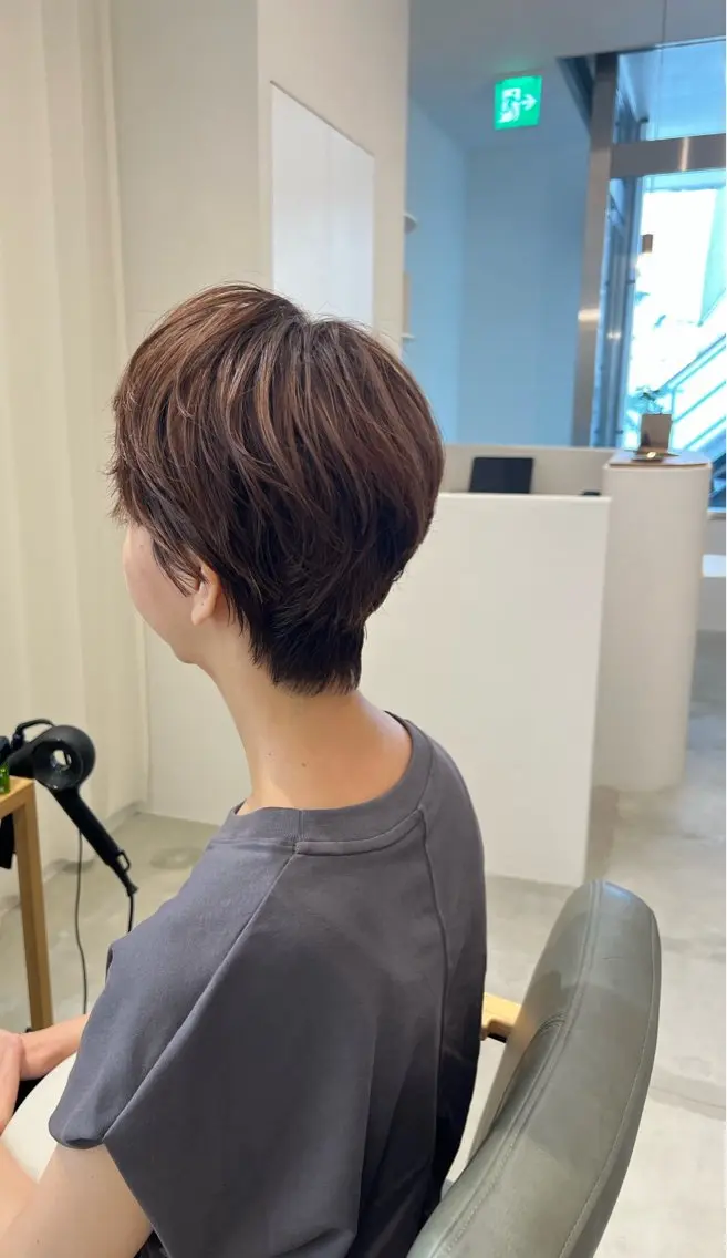 ショート ハイライト yu koのヘアスタイル