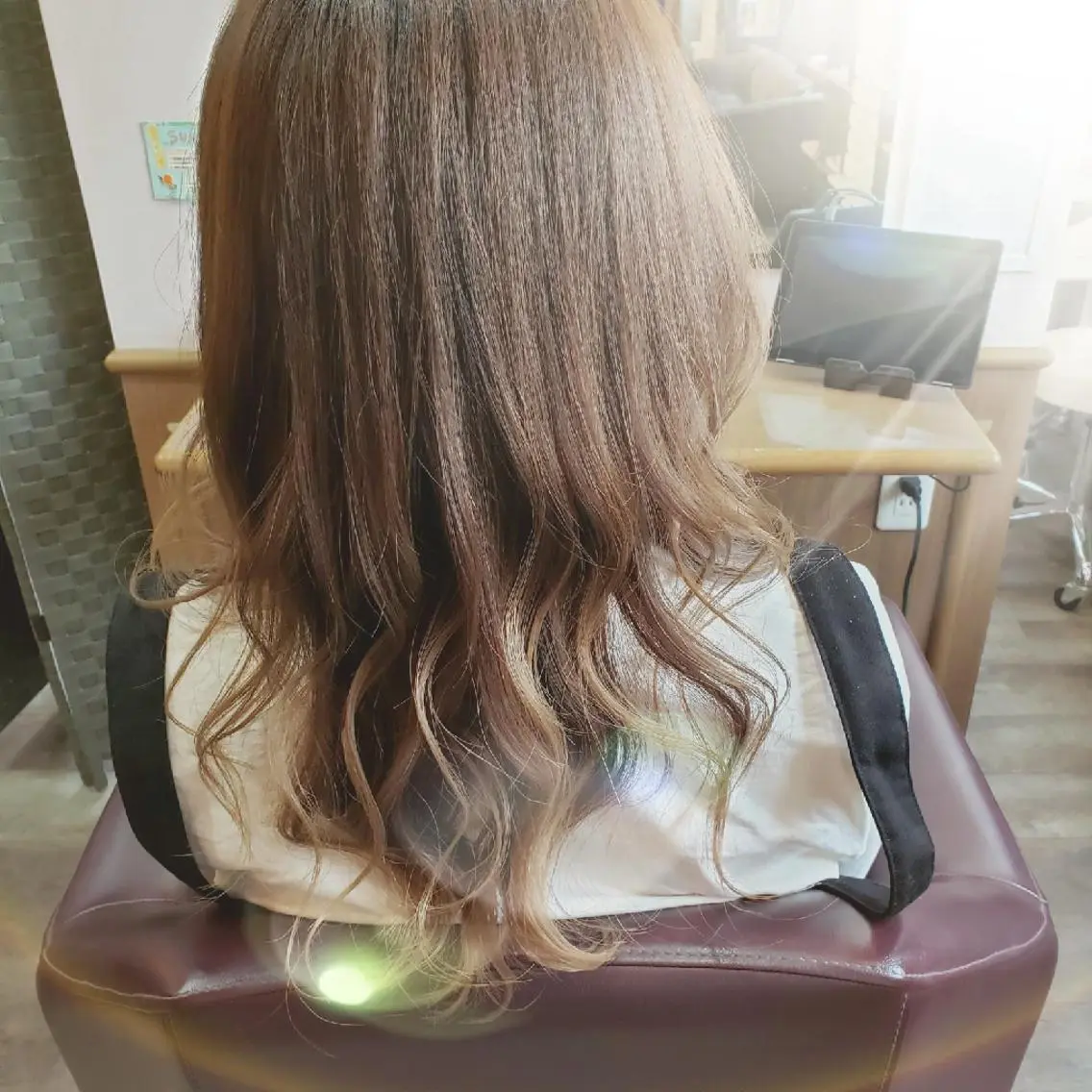 セミロング カラー パーマ カット ヘアカラー パーマ トリートメント 柴田 えいじのヘアスタイル