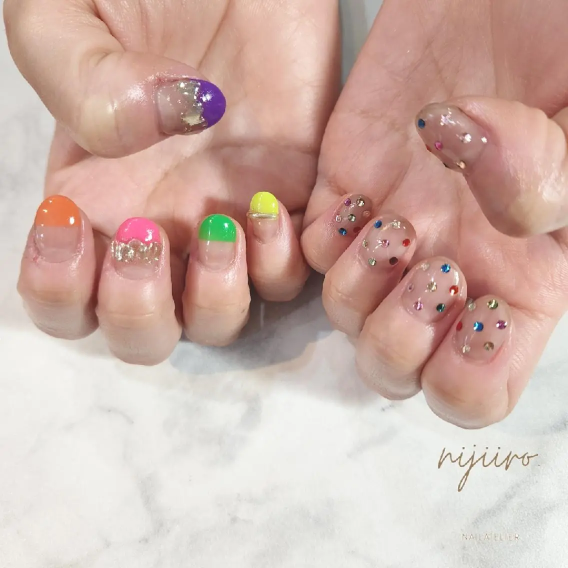 ネイル ハンドネイル nijiiro🌈 サトウのネイルデザイン