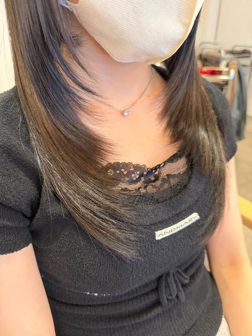 セミロング レイヤーカット カット little 千葉 🫧 ゆあさゆなのヘアスタイル