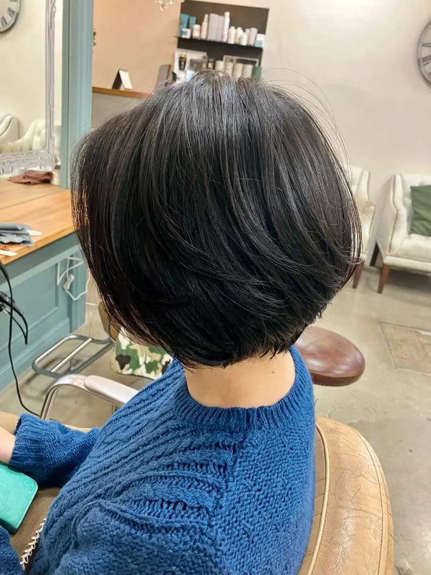 ショート カット 似合わせ×透明感 カラー🤍MAOのヘアスタイル