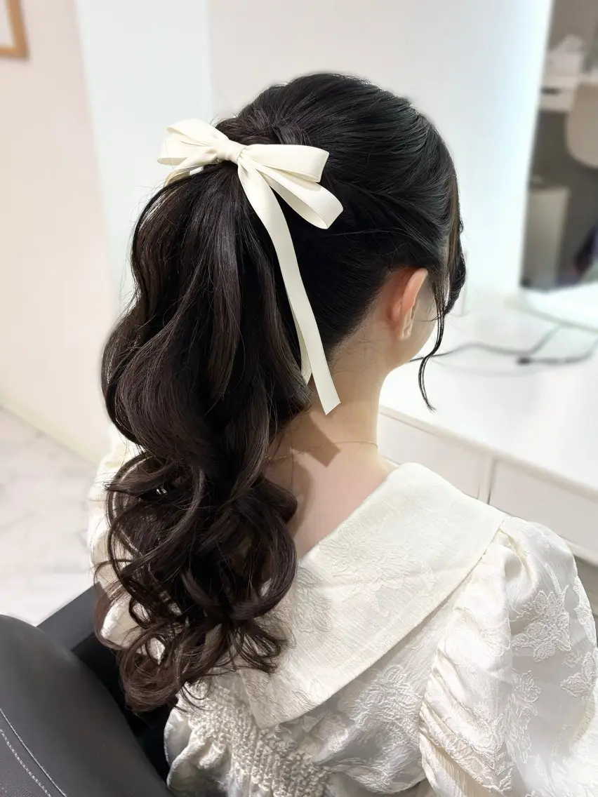 ロング ヘアアレンジ ヘアセット ヘアセット専門店 Rのヘアスタイル
