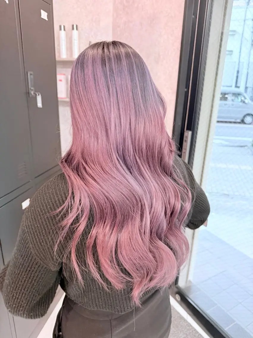 ロング カラー 🌺ハイトーン🌺 矢葺 なぎさ🌺🌺のヘアスタイル