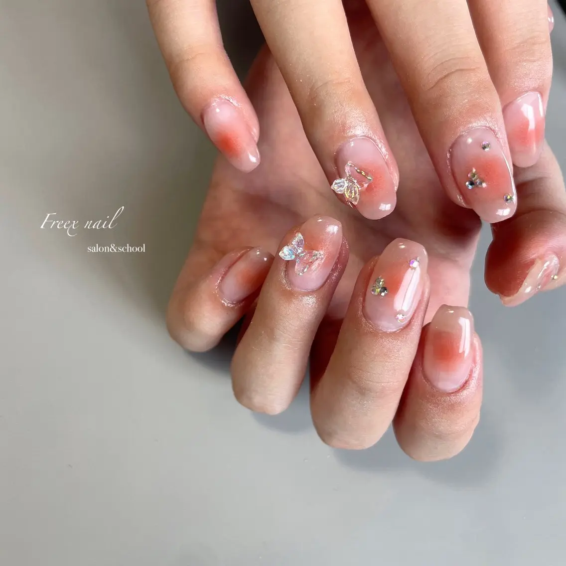 ネイル チークネイル ハンドネイル フットネイル freex nail /ニュアンス/個性派のネイルデザイン