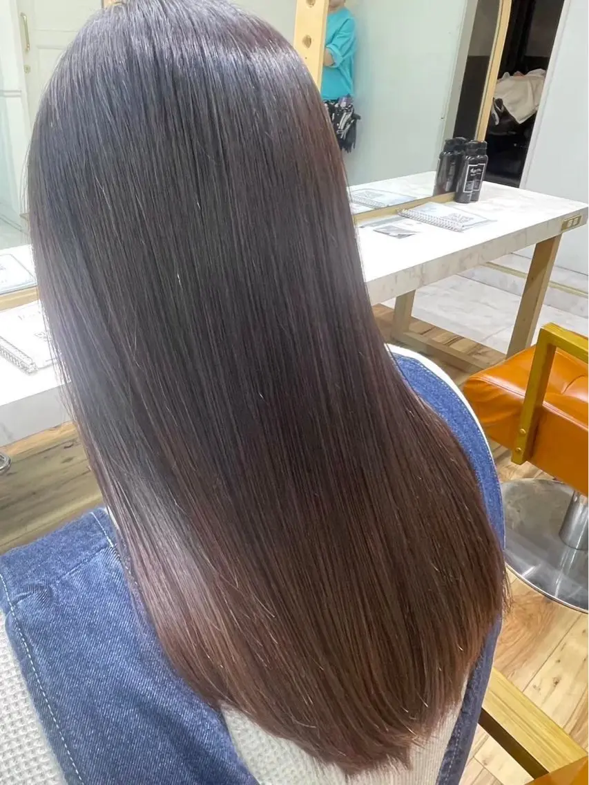 ロング カラー ヘアカラー 艶カラー／ 夢叶のヘアスタイル