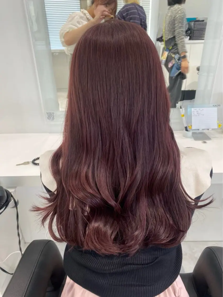 ロング カラー ヘアアレンジ 🫧モテる💗ダメー ジレスハイトーン🫧のヘアスタイル