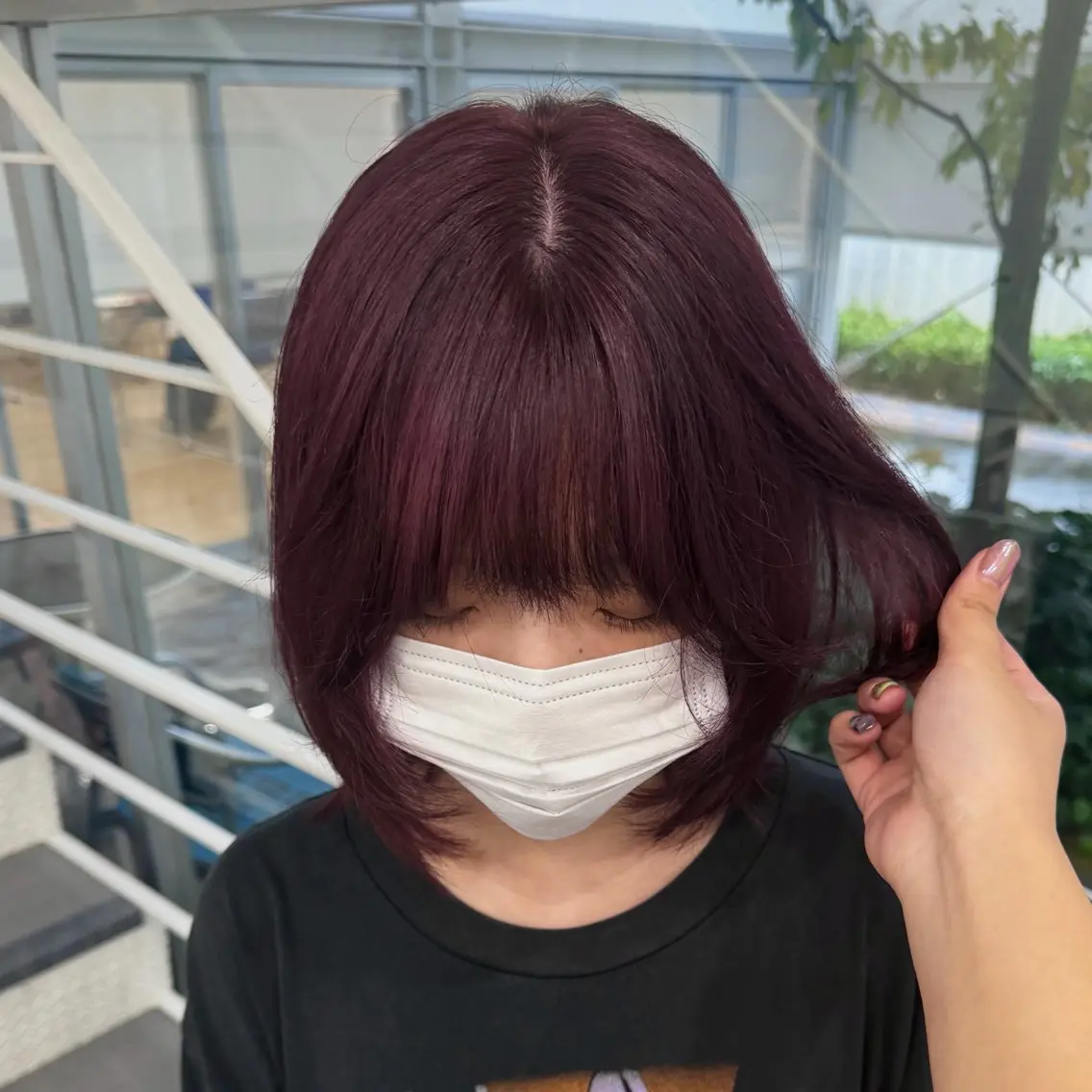 カラー ブリーチ ラベンダーカラー ピンクカラー ピンクラベンダー Gigi nonokaのヘアスタイル