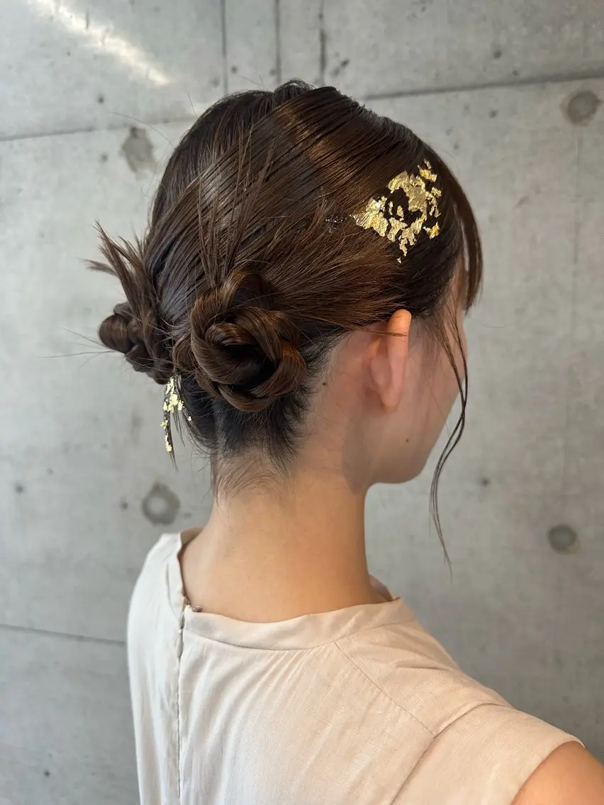 セミロング ヘアアレンジ 🎀ヘアセット/艶髪 /はやしほのか🎀のヘアスタイル