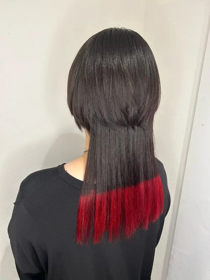 ロング カラー ヘアアレンジ デザインカラー インナーカラー レイヤーカット ロング ウルフカット 🐺青木光太朗 ウルフ/レイヤー🐺のヘアスタイル