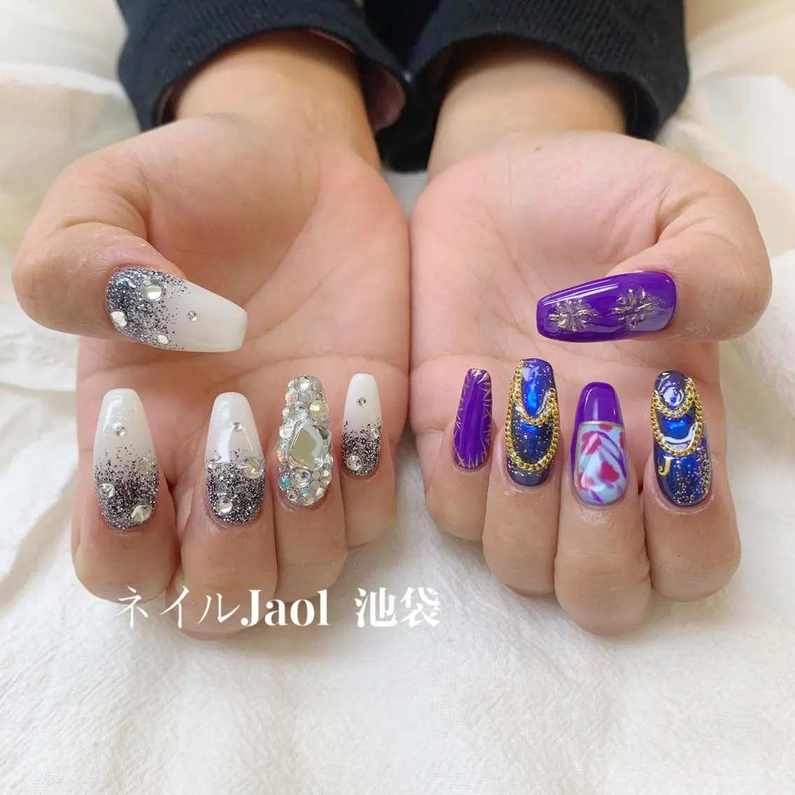 ロング ネイルJaol 池袋のネイルデザイン
