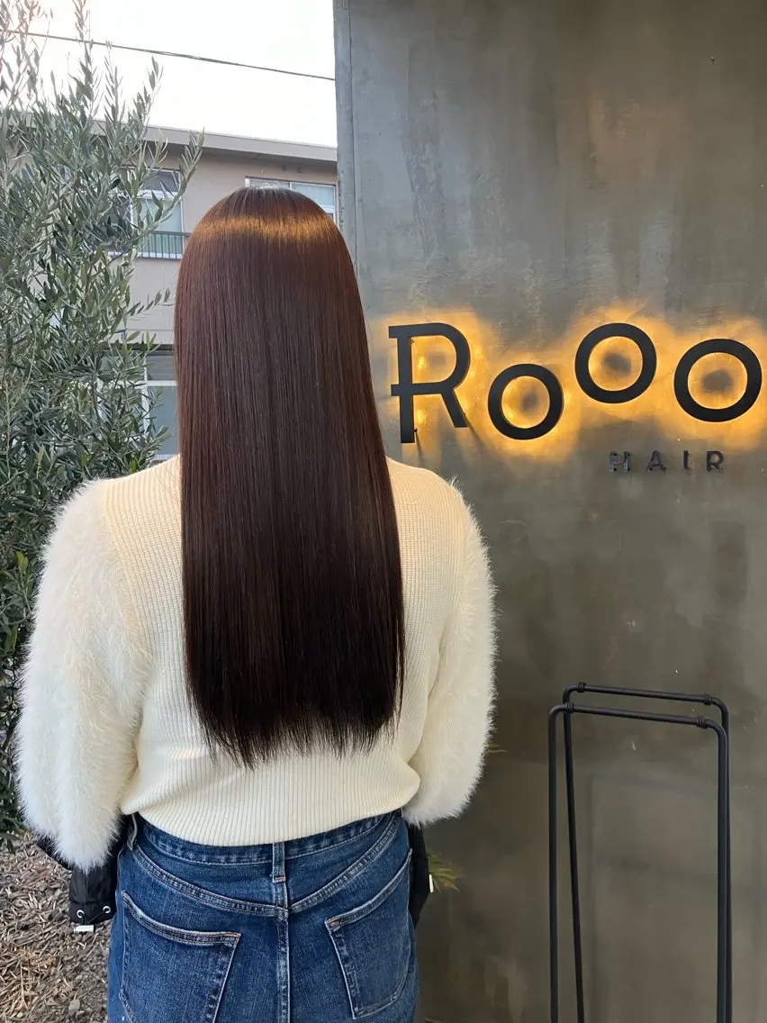 【ワンカラー】 Roooケア剤入りカラー& Aujua 4stepトリートメントの写真
