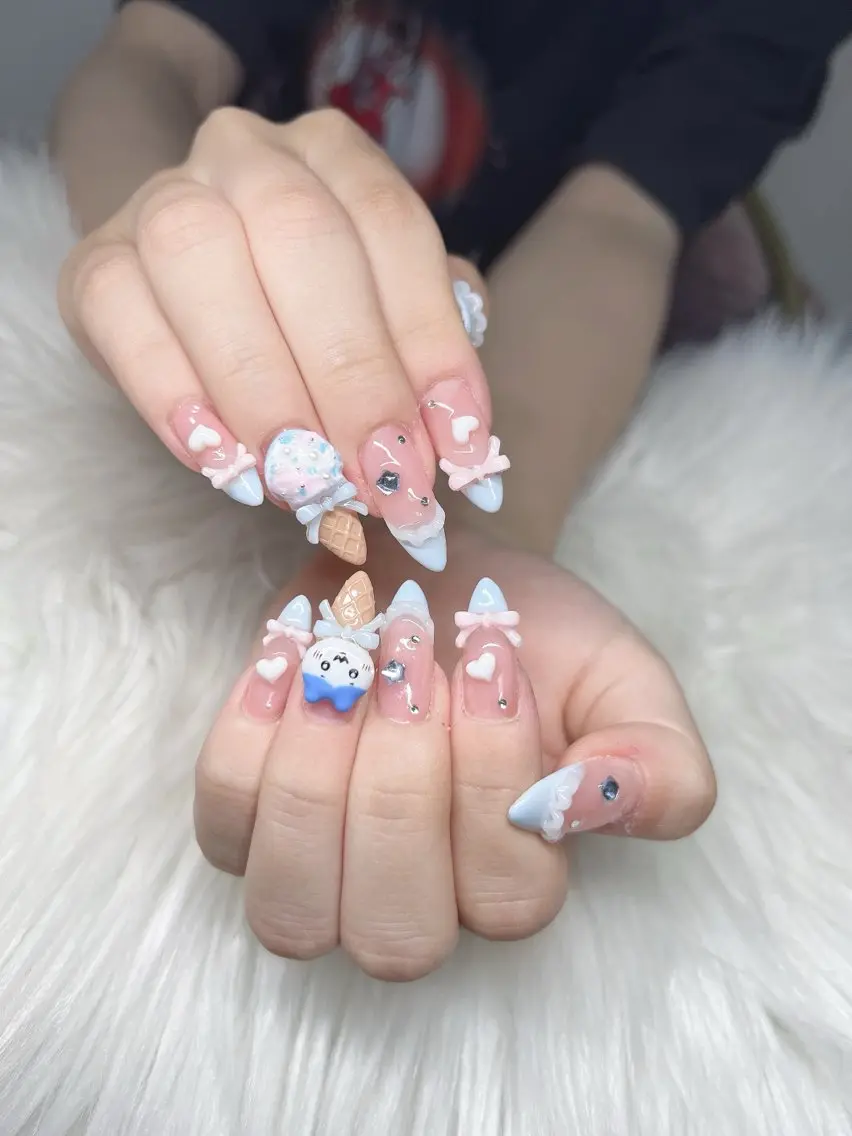 ネイル ハンドネイル Lee Nails チップ長さだし専門店のネイルデザイン