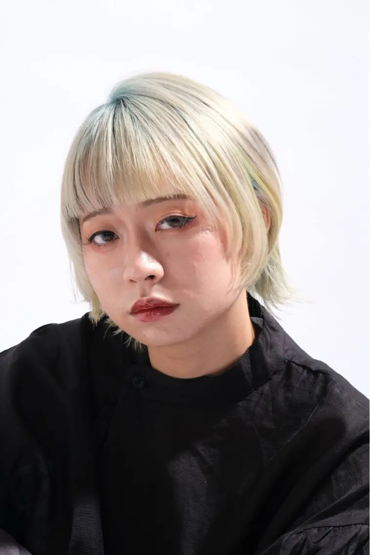 ショート カラー カット ヘアカラー ボブ/透明感カラー ✂️ツムギ♡のヘアスタイル