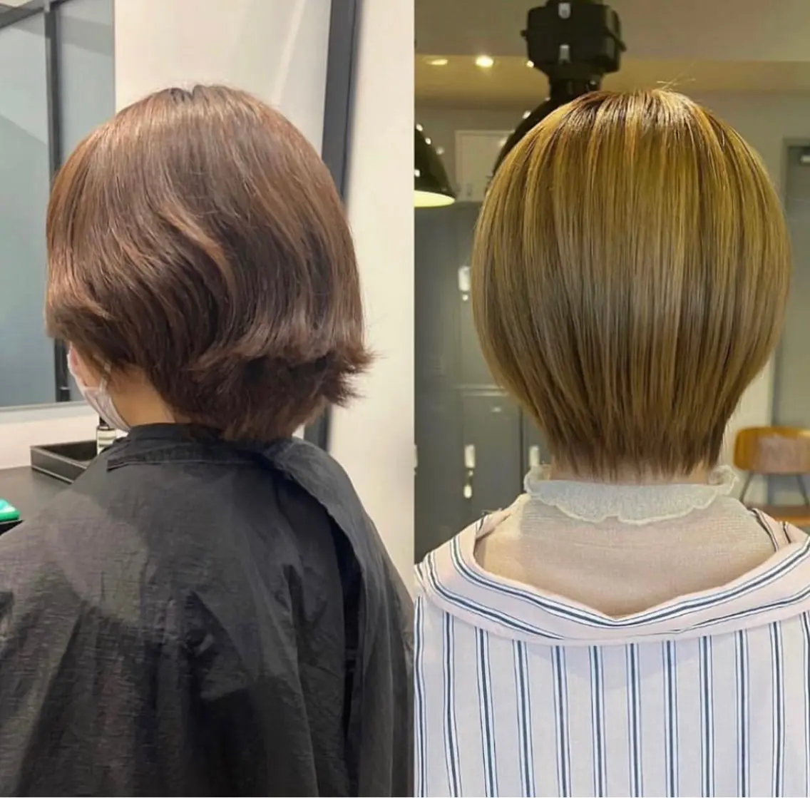ミディアム ミルクティーベージュ outaのヘアスタイル