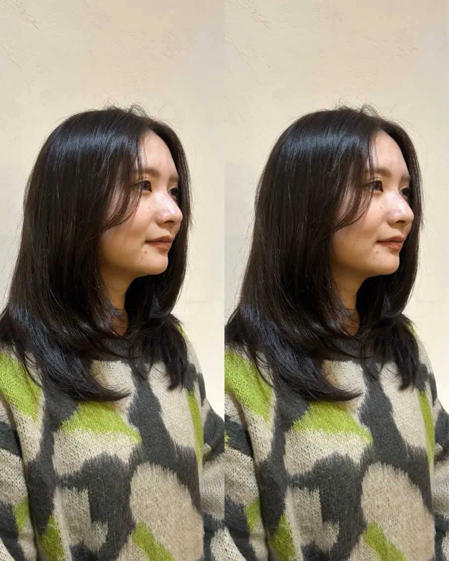 ミディアム ボブ 髪質改善 縮毛矯正 トリートメント 酸熱トリートメント カット ヘアカラー 【SET-UP】高橋 海輝のヘアスタイル
