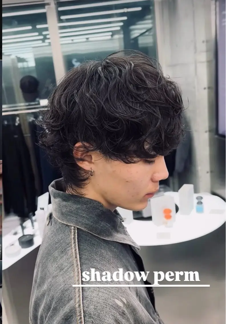 パーマ メンズ カット パーマ 小川 廉太朗のヘアスタイル