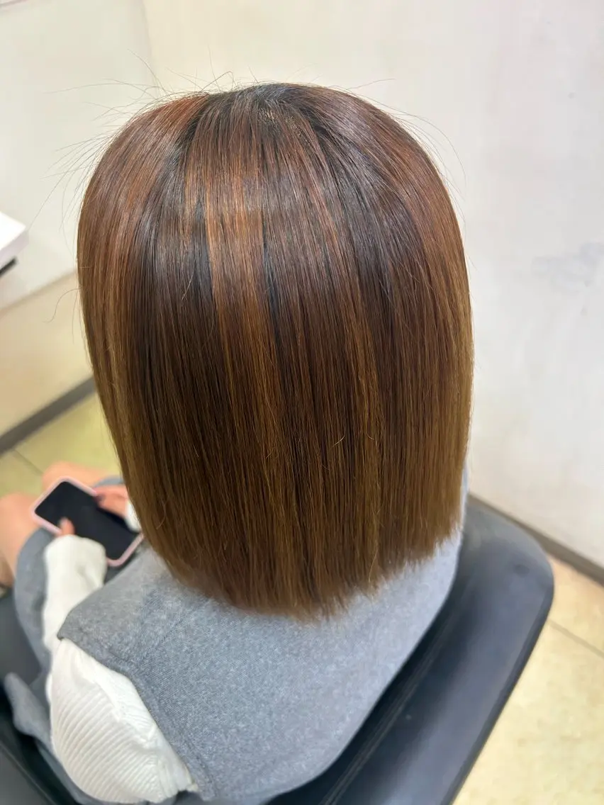 ショート 縮毛矯正 縮毛矯正 トリートメント 💫渡部 永唯💫のヘアスタイル