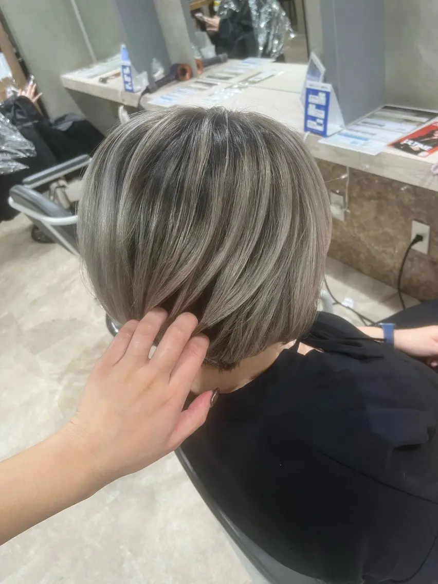 ショート カラー ヘアカラー トリートメント 多系統似合わせ/ tsuburaのヘアスタイル