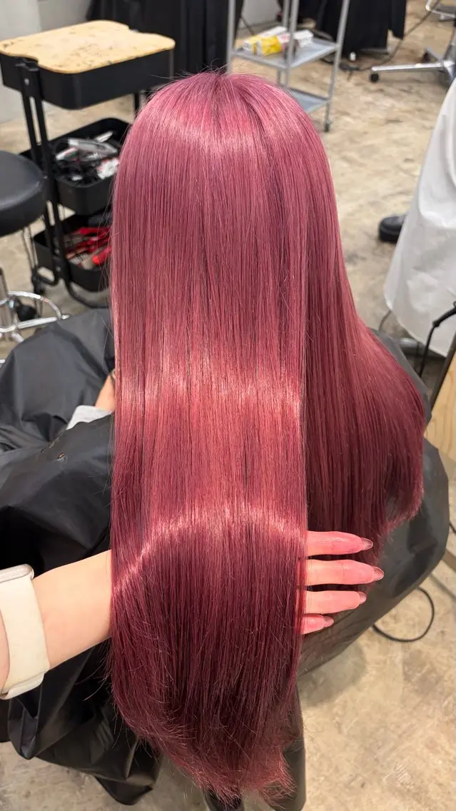 ロング ヘアカラー るかブリーチ特化× プルエクステのヘアスタイル