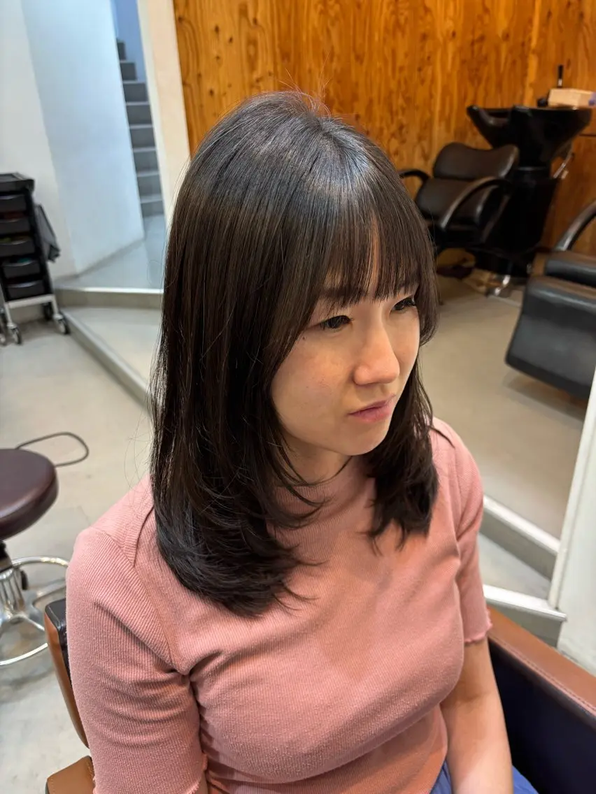 ミディアム Misaki 🍒のヘアスタイル