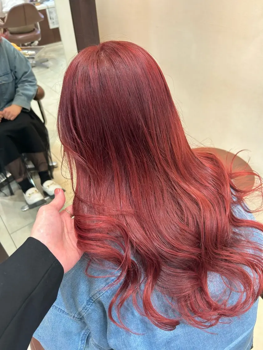 ロング カラー ヘアカラー トリートメント 甲斐 司のヘアスタイル