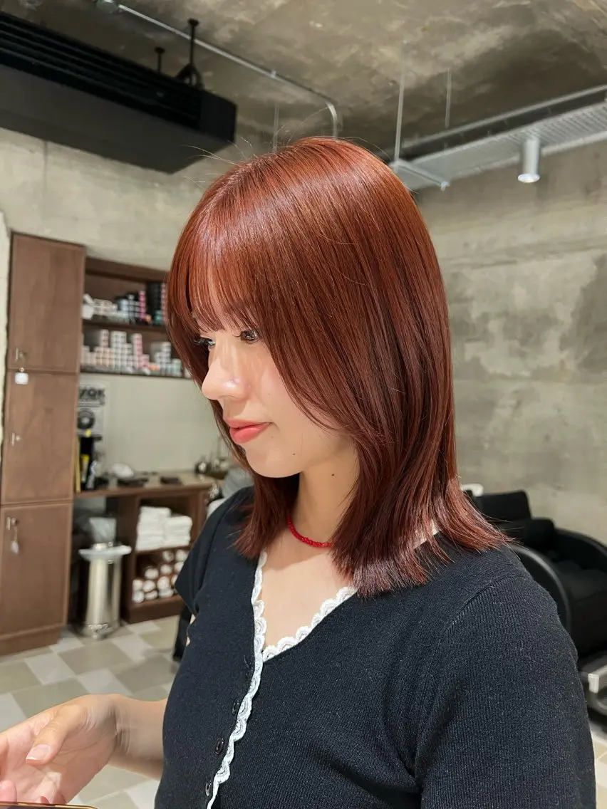 ミディアム ヘアカラー トリートメント nok kaoriのヘアスタイル
