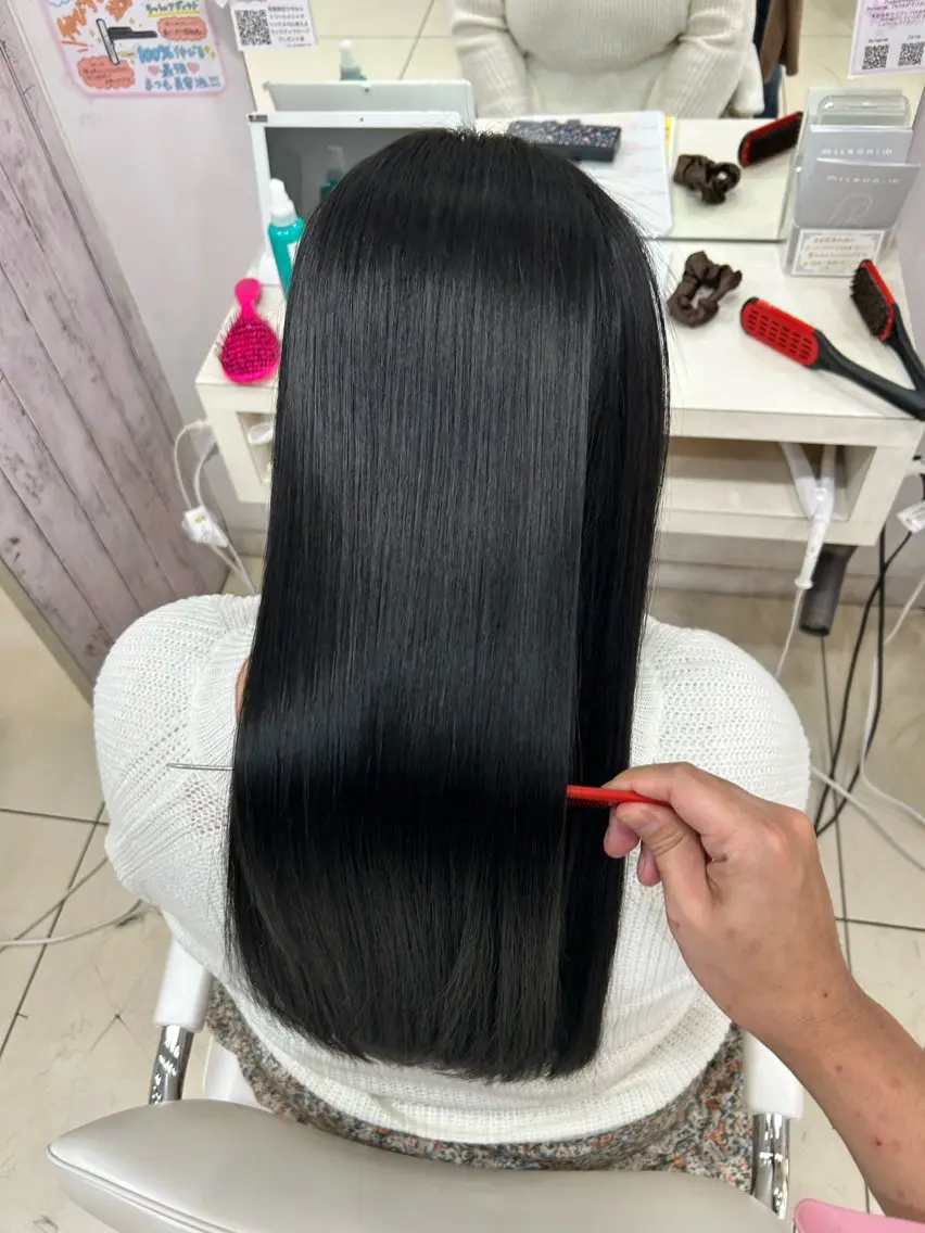 ロング ヘアカラー トリートメント 【髪質改善カラー】 瀧田嵐士🇰🇷のヘアスタイル