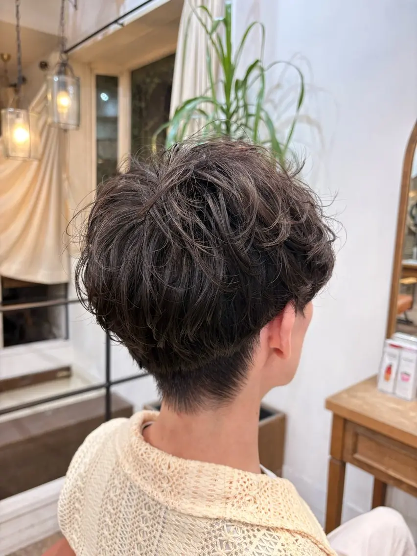 パーマ メンズ メンズパーマ カット パーマ 🌻 miyu🌻のヘアスタイル