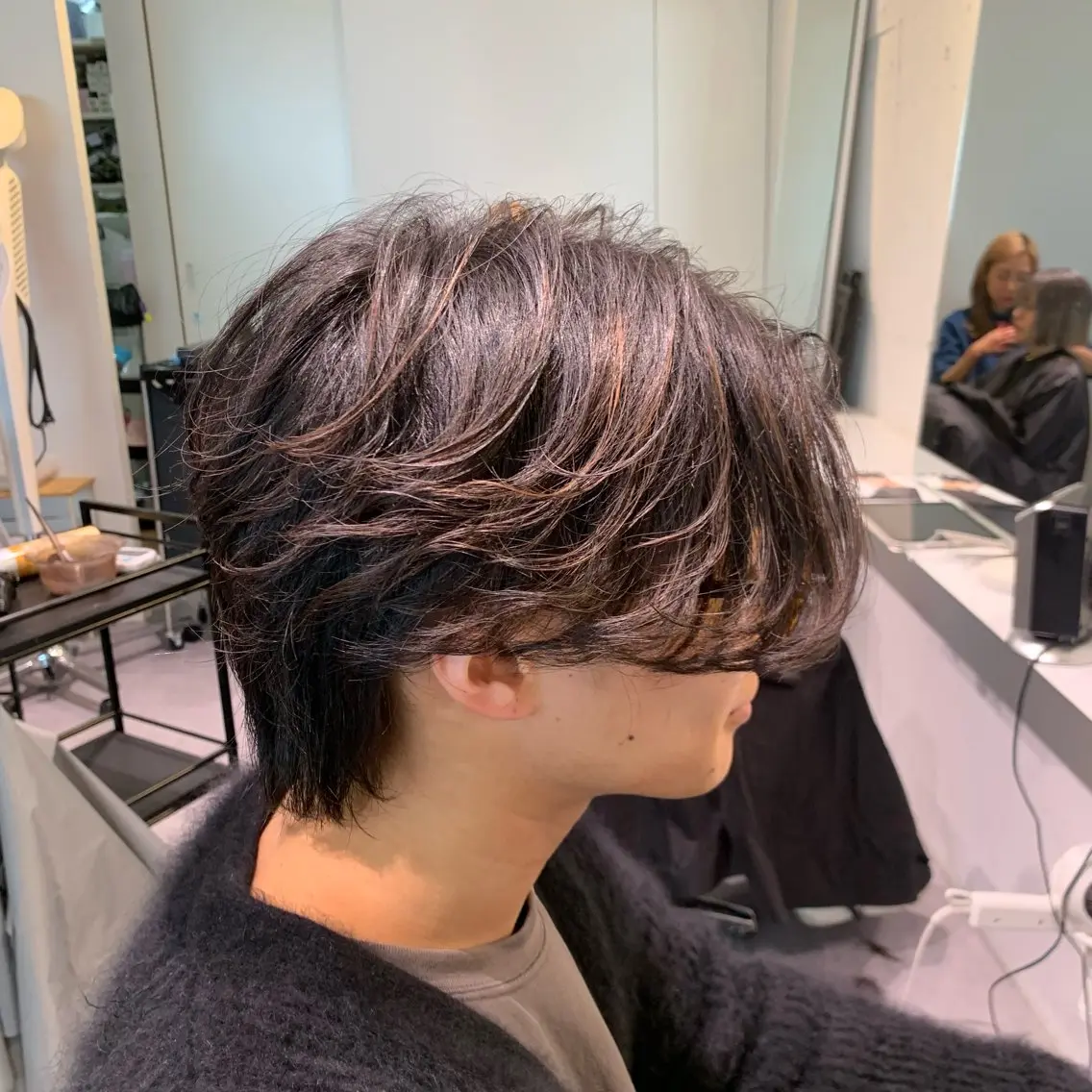 パーマ メンズ 濱口 健慎のヘアスタイル